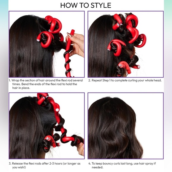 Flexi-rod Set (Heatless Hair Curlers) - Picture 3 of 4
